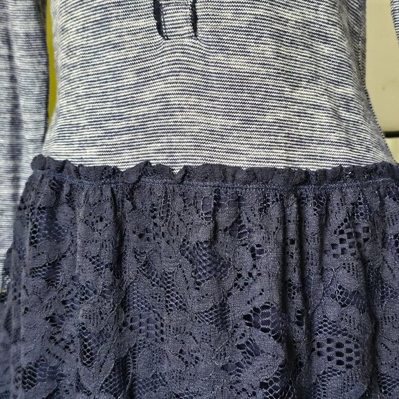 NWT Lilka Anthropologie Navy Lace and Knit Dress size Small - Picture 7 of 15